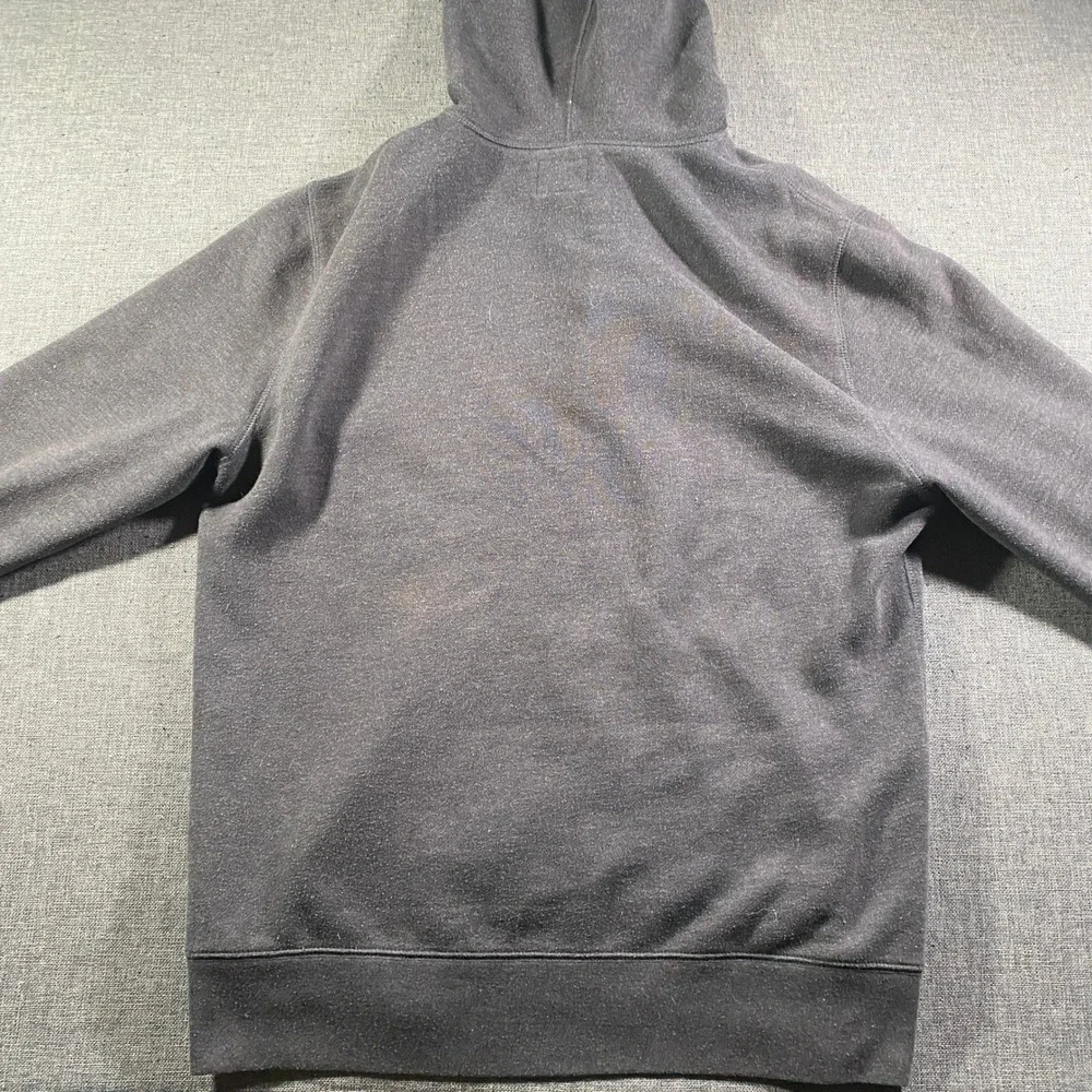 J. Crew Authentic Fleece Line Henley Hoodie‎ Pullover Charcoal Gray Men's Medium